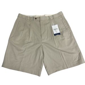 Cutter & Buck Khaki‎ Shorts NWT  Sz 36 Inseam 9